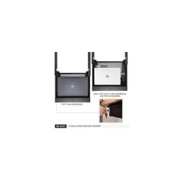 Medium Black Lockable Vented Laptop Drawers
