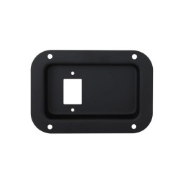 Medium Black Dish Punched for 1 X IEC Power Inlet