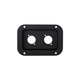 Medium Black Dish Punched for 2 x D-Series Connectors