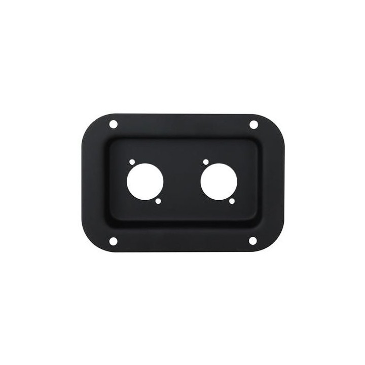 Medium Black Dish Punched for 2 x D-Series Connectors