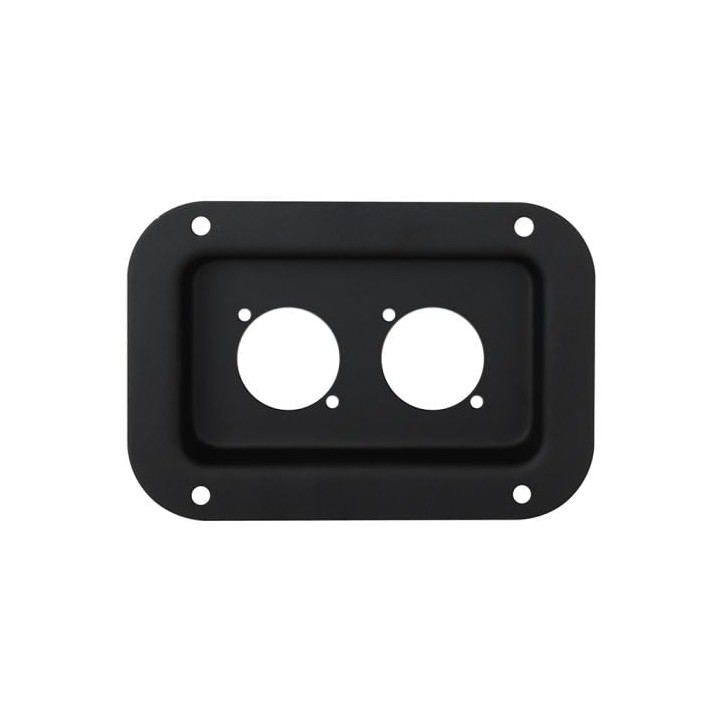 Medium Black Dish Punched for 2 X powerCON TRUE1 Outlets
