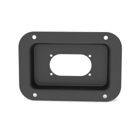 Medium Black Dish Punched for 1 X powerCON TRUE1 Duplex