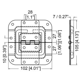 Medium Lid Stay in 7mm Deep Dish with 27mm Offset