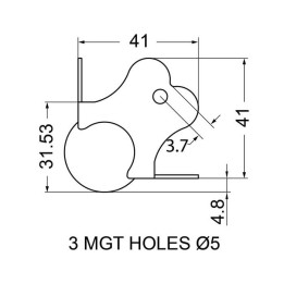 Medium PennBrite Ball Corner with 1.2mm Radius