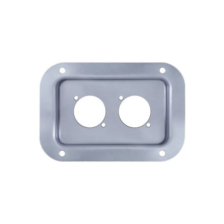 Medium PennBrite Dish Punched for 2 X powerCON TRUE1 Outlets
