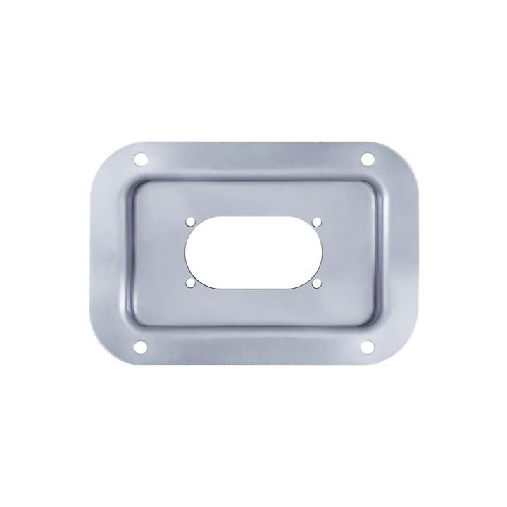 Medium PennBrite Dish Punched for 1 X powerCON TRUE1 Duplex