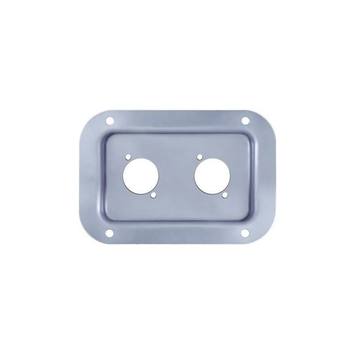 Medium PennBrite Dish Punched for 2 x D-Series Connectors