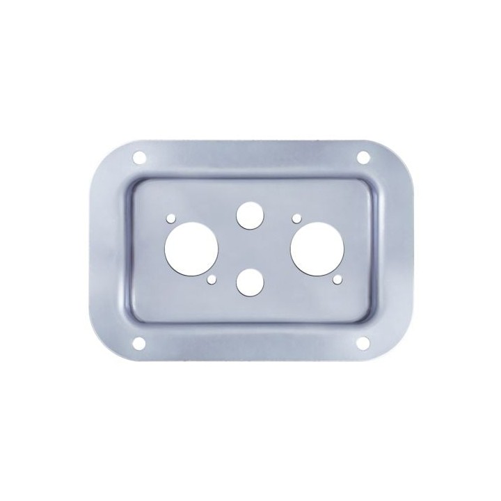 Medium PennBrite Dish Punched for 2 X P-Series and 2 X 1/4" Jack Connectors
