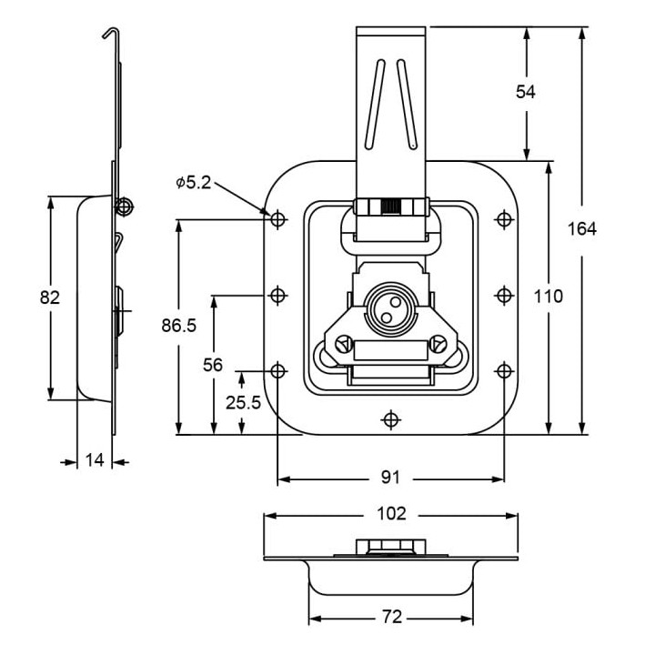 Medium Recessed Valance Spanning Overlatch in 14mm Deep Dish