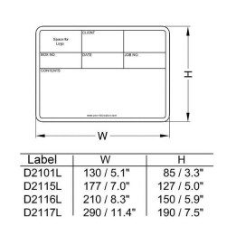 Medium Self-Adhesive Plastic Tour Label