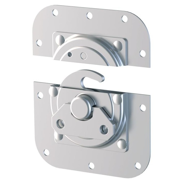 Medium Rotary Cam Latch in Surface Dish