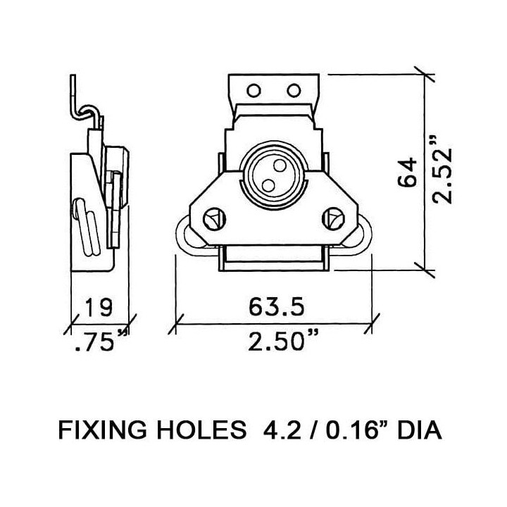 Medium Surface Latch with Catch Plate