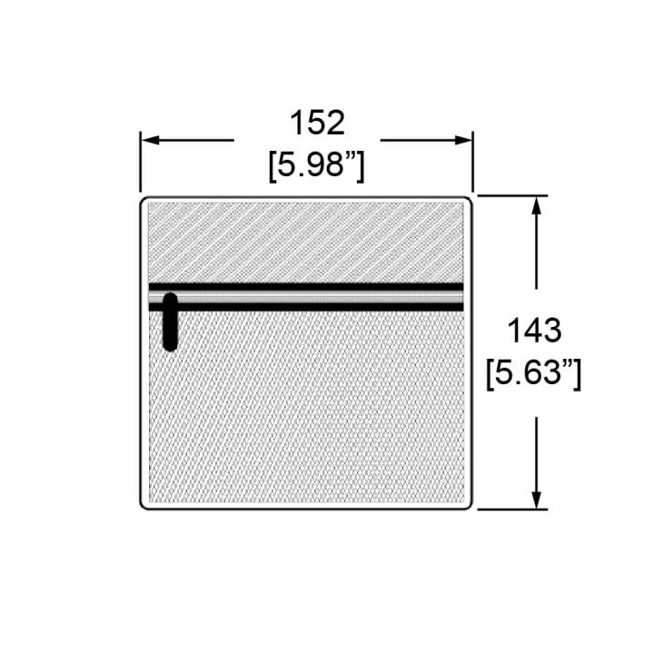 Net Pocket with Zipper Briefcase Insert
