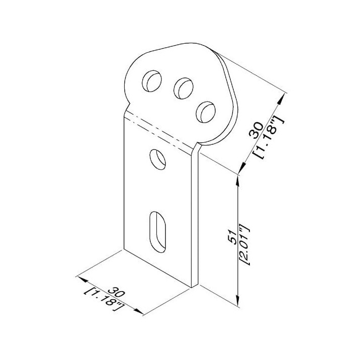 Mounting Bracket for 1 or 2 x Shock Mounts - R8800 Anti-Vibration Rack System