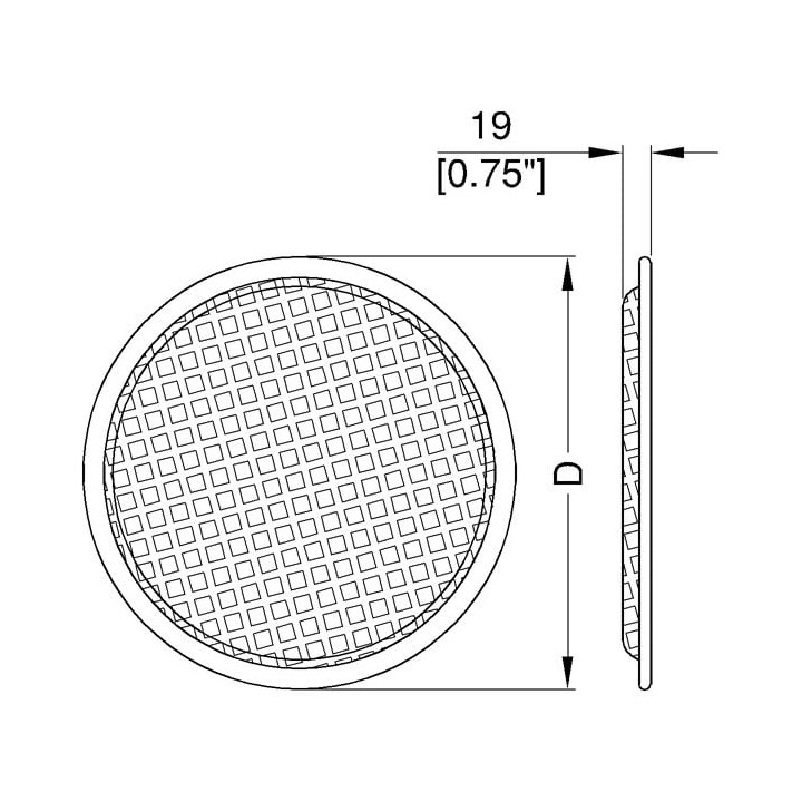 Ø309mm Black Speaker Grille with Lightweight Welded PVC Surround