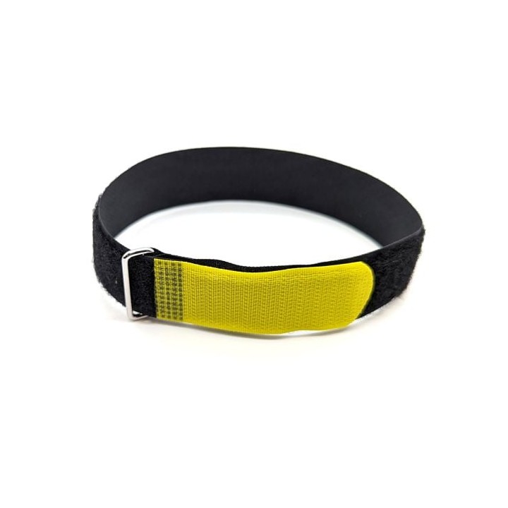 opaska kablowa o długości 410 mm z żółtą końcówką
