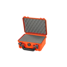 Orange, cubed foams, INT 235x180xH106(25+81)mm, EXT 258x243xH117,5mm, 0,89kg, 4,48L