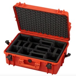 Orange, padded dividers, INT 500x350xH194(58+136)mm, EXT 555x428xH211mm, 5,02kg, 33,95L