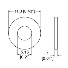 Pack of 100 x M5 Zinc Backing Washer for all 4.8mm Rivets
