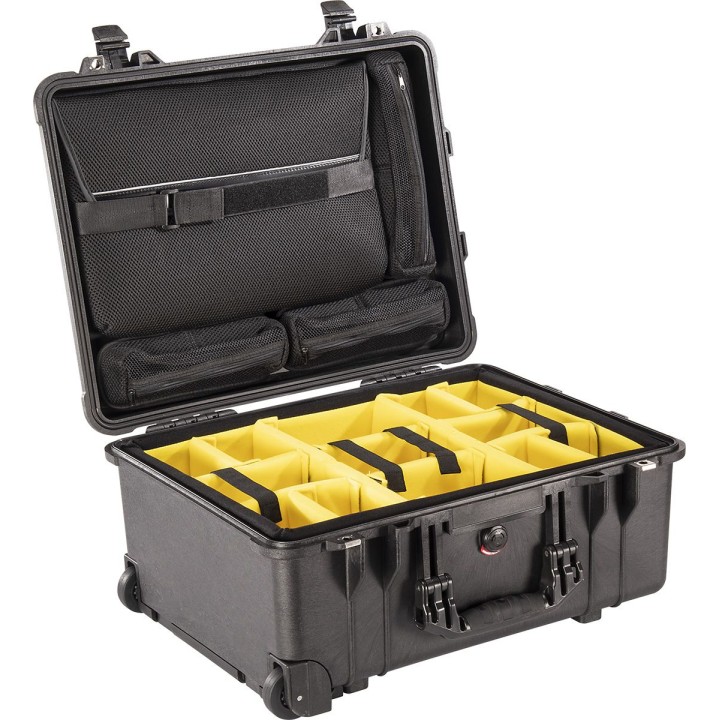 PELI#1560SC,WL/DIV.SET+LOC LID ORG,BLK