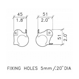 PennBrite Brace Ball Corner with 30mm Offset and 1.5mm Radius