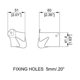 PennBrite Brace Ball Corner with 30mm Offset and 1mm Radius