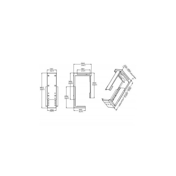 Rigid Silver Computer Holder with Adjustable Bracket