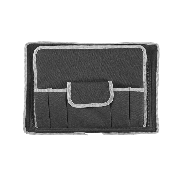 Black, tool case with shoulder strap, INT 426x290xH159(45+114)mm, EXT 464x366xH176mm, 4,66kg, 19,64L