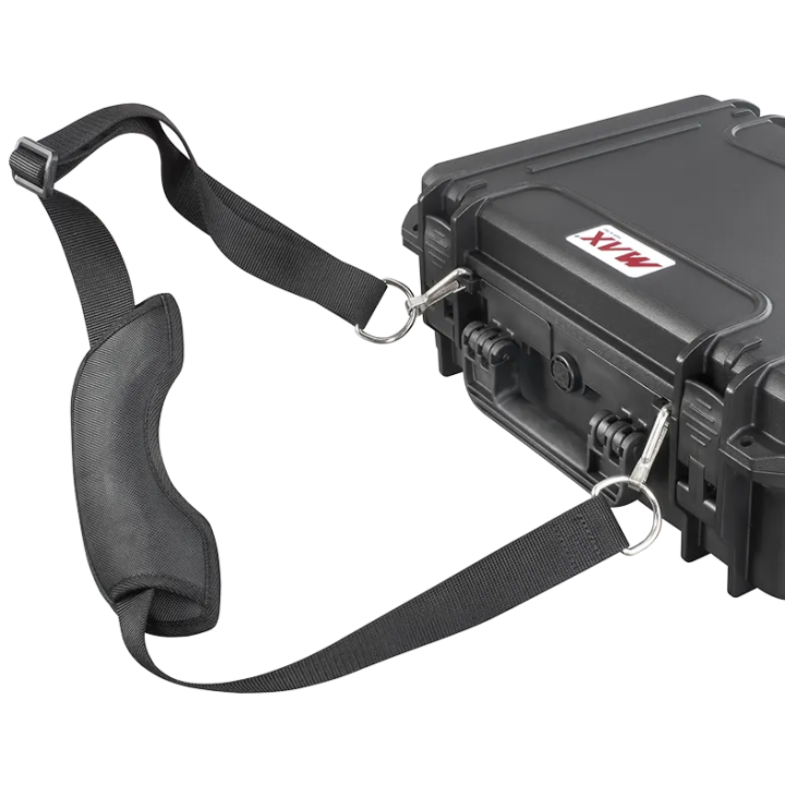 Black, tool case with shoulder strap, INT 426x290xH159(45+114)mm, EXT 464x366xH176mm, 4,66kg, 19,64L