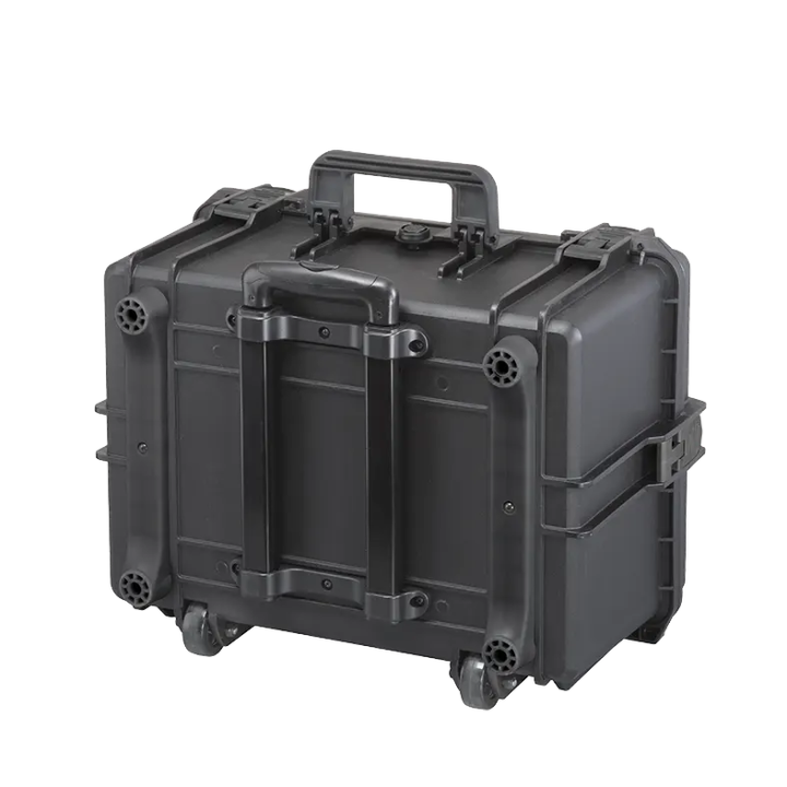 Black, empty with trolley, INT 500x350xH280(58+222)mm, EXT 555x437xH326mm, 5,88kg, 49L