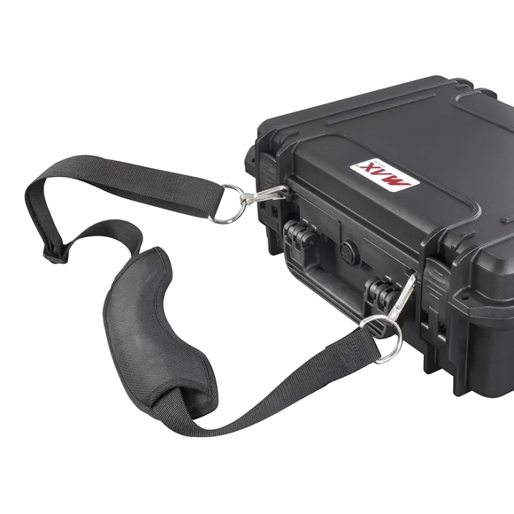 Black, tool case with shoulder strap, INT 500x350xH194(58+136)mm, EXT 555x428xH211mm, 6,74kg, 33,95L