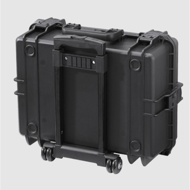 Black, tool case with trolley, INT 500x350xH194(58+136)mm, EXT 555x445xH258mm, 7,16kg, 33,95L