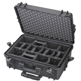 Sahara, padded dividers with trolley, INT 500x350xH194(58+136)mm, EXT 555x445xH258mm, 6,12kg, 33,95L