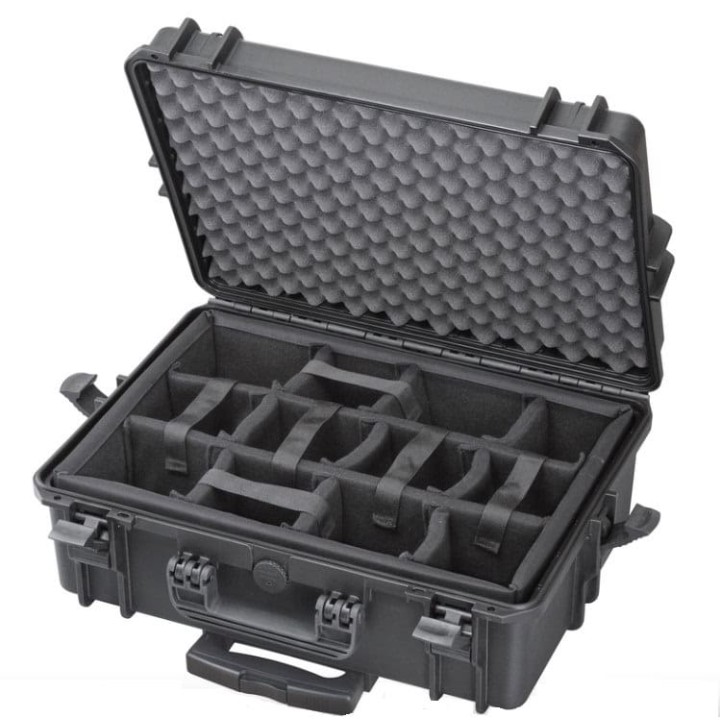 Sahara, padded dividers with trolley, INT 500x350xH194(58+136)mm, EXT 555x445xH258mm, 6,12kg, 33,95L