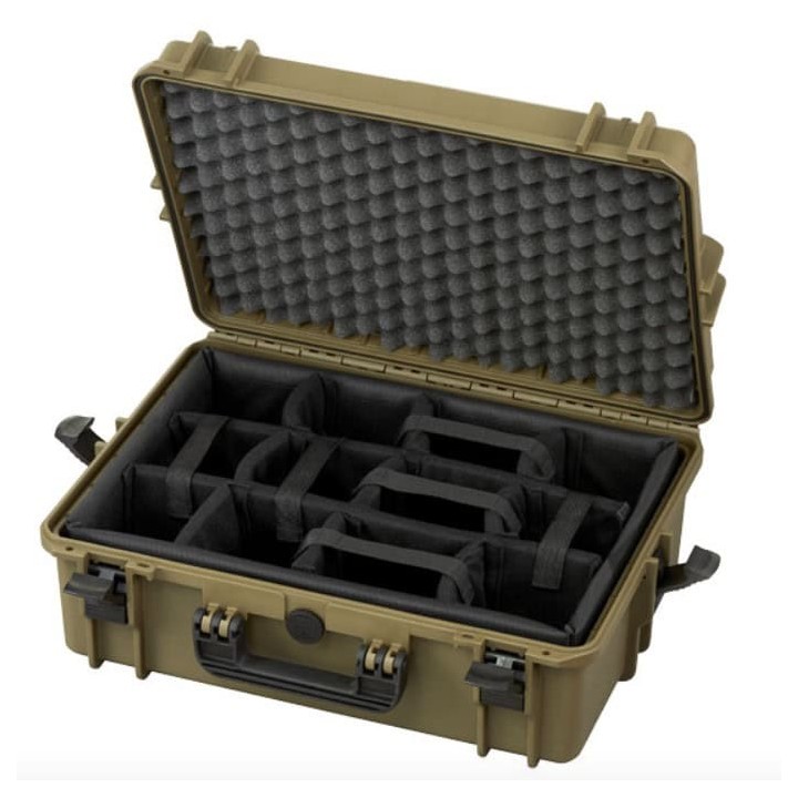 Sahara, padded dividers, INT 500x350xH194(58+136)mm, EXT 555x428xH211mm, 5,02kg, 33,95L