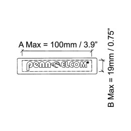 Self-Adhesive Name Tag for Cabinet Bar Handles
