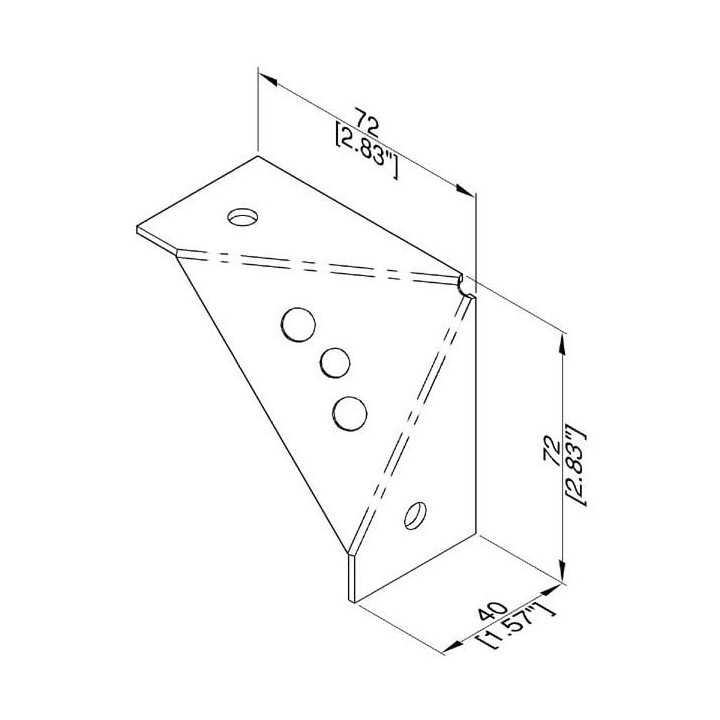 Shock Mounts Corner Support Bracket for R8800 Anti-Vibration Rack System