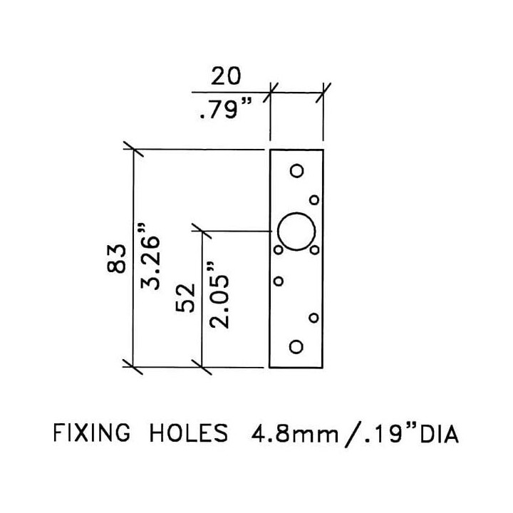 Lock Spacer Plate for L0785 Panel / Coffin Lock