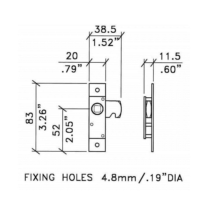 Simple Panel / Coffin Lock