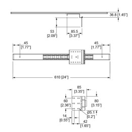 Sliding Door Hinge / Zinc Drawer Slide with Hinge for Sliding Door