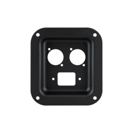 Small Black Dish for 1 x IEC and 2 x D-Series Connectors