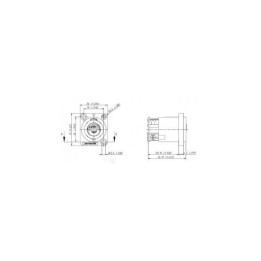 SpeakON 4 Pole Chassis D Flange Screw Term NL4MP-ST