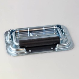 Sprung Flip Handle with 19mm Grip in Surface Mount Dish
