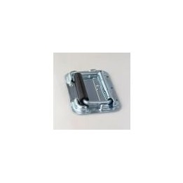 Sprung Flip Handle with 19mm Grip in Surface Mount Dish