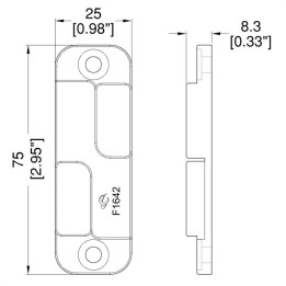 Stackable Black Plastic Foot