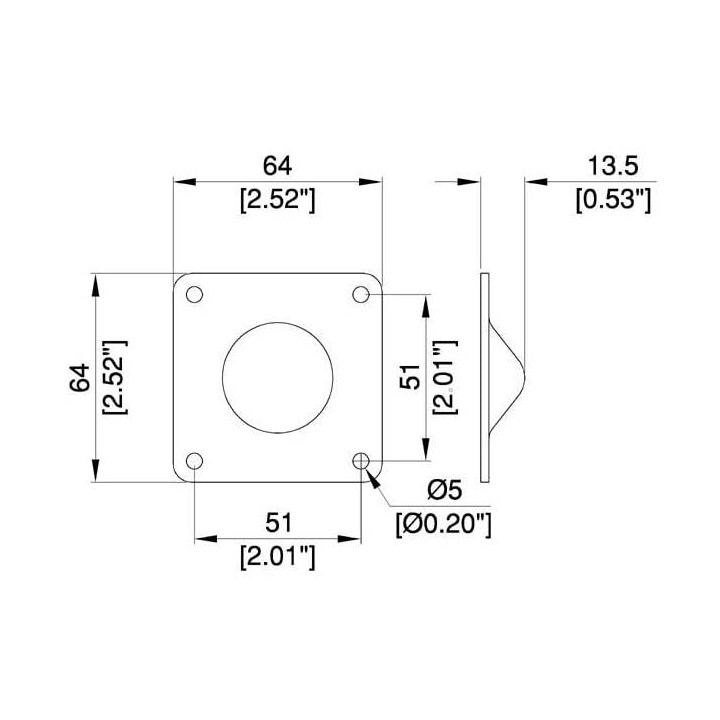 Stacking Foot Male Zinc F0615
