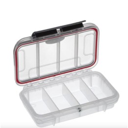 Transparent, 4 compartments, INT 157x115xH41(12+29)mm, EXT 175x115xH47mm, 0,16kg, 0,527L