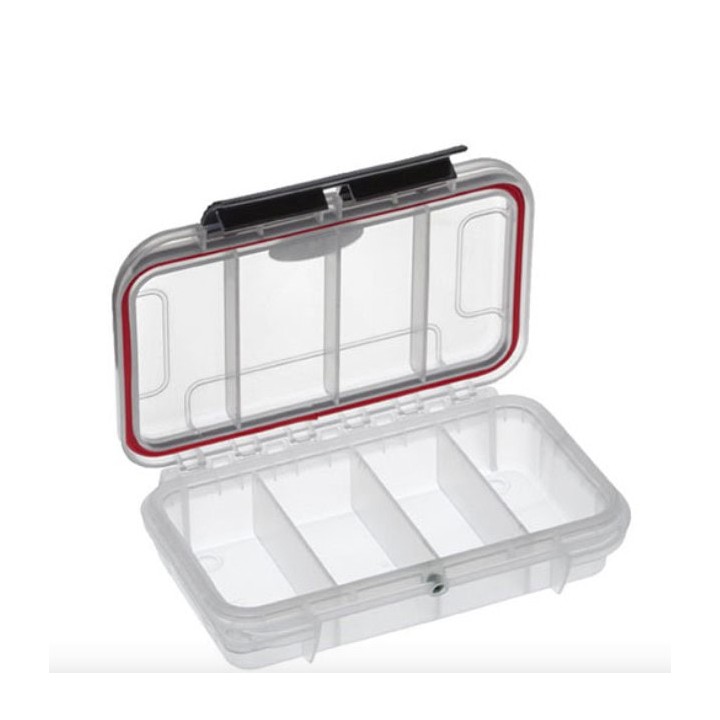 Transparent, 4 compartments, INT 157x115xH41(12+29)mm, EXT 175x115xH47mm, 0,16kg, 0,527L