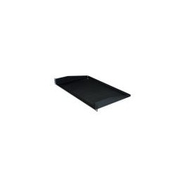 1U Black Vented Rack Shelf - 270.5mm Deep