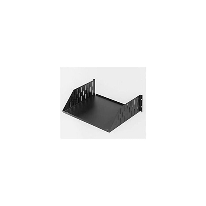 5U Black Rack Shelf - 368mm Deep